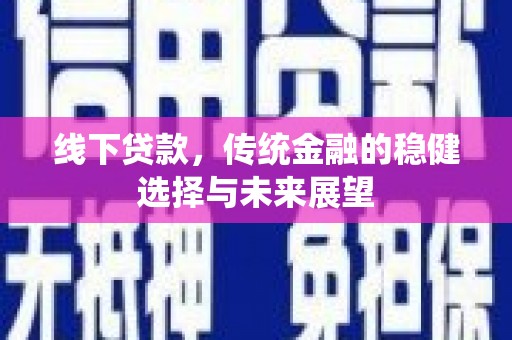 塔城线下贷款，传统金融的稳健选择与未来展望