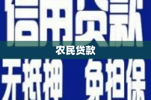 塔城农民贷款