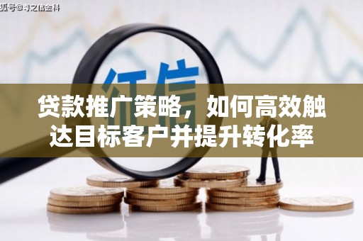 塔城贷款推广策略，如何高效触达目标客户并提升转化率