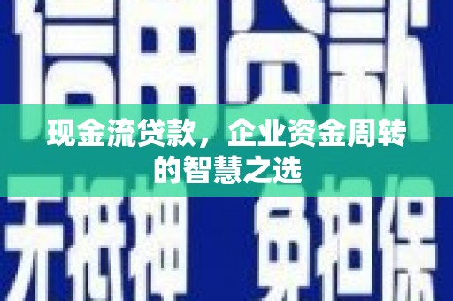 塔城现金流贷款，企业资金周转的智慧之选