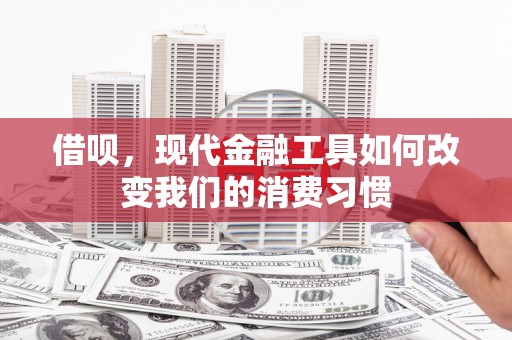 塔城借呗，现代金融工具如何改变我们的消费习惯