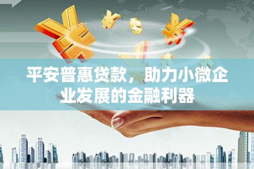 塔城平安普惠贷款，助力小微企业发展的金融利器
