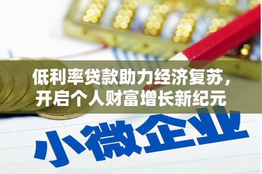 塔城低利率贷款助力经济复苏，开启个人财富增长新纪元